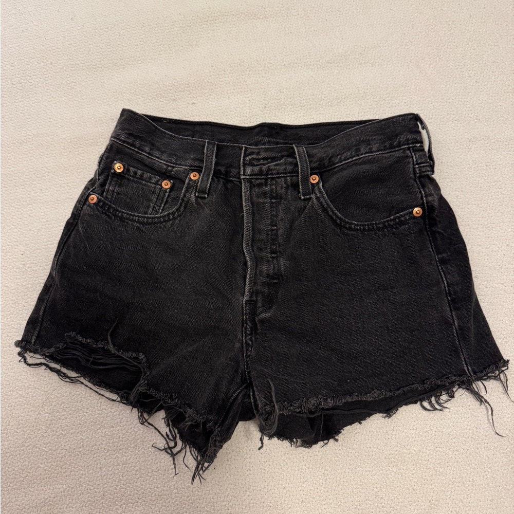 Levi’s 501 Black Denim Shorts